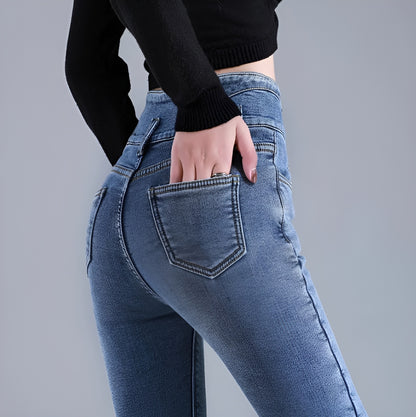 Värmi™ - Skinnyjeans med fluffig innerfoder